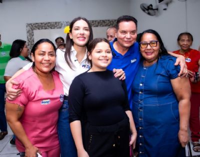 Ao lado de Botelho, Janaina reforça defesa das mulheres e crianças em encontro com mais de 400 pessoas