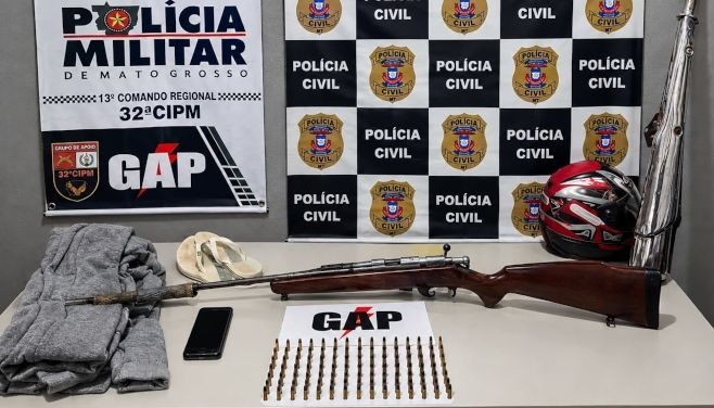 Polícias Militar e Civil prendem suspeito de participação em roubo em Nova Xavantina